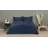 Lenjerie de pat Askona Home EUR Navy blue, 2 persoane Euro, Bumbac, Satin, Albastru