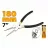 Щипцы для стопорных колец Tolsen Extractor de inel elastic drept 180mm