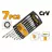 Set chei Tolsen SET DE 7 CHEI COMBINATE CU CLICHET 8-19MM