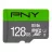 Card de memorie PNY 128GB Elite MicroSDXC UHS-I Class 10 + Adapter MicroSD->SD, Transfer 100MB/s, P-SDU128V11100EL-GE