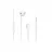 Casti cu fir HELMET EARPHONES M1 SERIES (3.5MM),WHITE