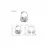 Беспроводные наушники Musen Wireless Headphones on ear AKZ-MAX10, Silver