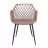 Scaun DP SL-7019~Camel+Black Legs, Plastic, Caramela, Negru