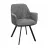 Scaun DP Tipsy~Grey, Stofa, Piele eco, Gri