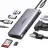 Docking station UGREEN UGREEN HUB 10in1 Type-C 3.0 to 3*USB-A, 3.5mm Audio Jack, PD, RJ45, VGA, SD/TF Card Reader, 4K HDMI, CM179, Space Gray