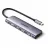 Docking station UGREEN HUB 6in1 Type-C 3.0 to HDMI 4K 30Hz + 2*USB-A 3.0 + SD/TF + 1*Type-C PD, TS 90MB/S, PD Power Supply 100W CM195, Space Grey