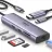 Docking station UGREEN HUB 7in1 Type-C 3.0 to HDMI 4K 60Hz + 2*USB-A 3.0 + RJ45 1Gbps + SD/TF + Type-C 3.0 PD Converter 95W CM512, Grey
