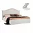 Кровать Mobiland без мягкой спинки, с подъемным механизмом, Бежевый, 160 x 200