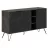 Комод MLAND CLARA CONSOLE - DARK BROWN - BENDIR, ДСП, Темно-коричневый, Черный