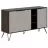 Comoda MLAND CLARA CONSOLE - DARK BROWN - LAGINA, PAL, Maro inchis, Alb