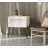 Noptiera MLAND NAIVE NIGHTSTAND - WHITE, Alb