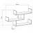 Полка MLAND TIBET BOOKCASE - WHITE, Белый, 120 x 66 x 23