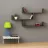 Polița MLAND TIBET BOOKCASE DARK COFFEE, Maro, 120 x 66 x 23