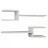 Полка Mobiland FORK SHELF SET - WHITE, Белый, 75 x 19.5 x 18