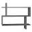 Полка MLAND PARALEL BOOKCASE - ANTHRACITE, Антрацит, 70 x 65.6 x 22
