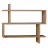 Polița MLAND PARALEL BOOKCASE - OAK, Stejar, 70 x 65.6 x 22
