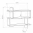 Polița MLAND PARALEL BOOKCASE DARK COFFEE, Maro
