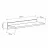 Polița MLAND SIMPLE SHELF - OAK, Stejar