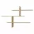 Polița MLAND LEO WALL SHELF - OAK, Stejar, 123 x 22 x 80.5