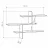 Polița MLAND LEO WALL SHELF, Antracite, 123 x 22 x 80.5
