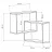 Polița MLAND RING CORNER BOOKCASE - WHITE - WHITE, Alb, 68 x 60 x 20
