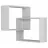 Polița MLAND RING CORNER BOOKCASE - WHITE - WHITE, Alb, 68 x 60 x 20