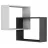 Polița MLAND RING CORNER BOOKCASE - WHITE - ANTHRACITE, Alb, Antracit, 68 x 60 x 20