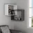 Polița MLAND RING CORNER BOOKCASE - WHITE - ANTHRACITE, Alb, Antracit, 68 x 60 x 20