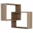 Polița MLAND RING CORNER BOOKCASE - OAK - OAK, Stejar, 68 x 60 x 20