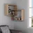 Polița MLAND RING CORNER BOOKCASE - OAK - OAK, Stejar, 68 x 60 x 20