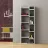 Etajera Mobiland OPPA BOOKCASE, Alb, Antracite