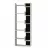 Стеллаж MLAND OPPA BOOKCASE, Белый, Антрацит