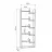 Etajera Mobiland OPPA BOOKCASE, Antracite, Alb