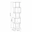 Etajera MLAND PIRI BOOKCASE, Mocha, Antracite
