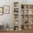 Etajera Mobiland MULTI BOOKCASE, Stejar, Alb