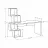 Masa de toaleta MLAND BALANCE WORKING TABLE, PAL melaminat, Alb