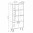 Dulap MLAND BENE BOOKCASE, PAL melaminat, Stejar, Alb