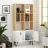 Dulap MLAND BENE BOOKCASE, PAL melaminat, Stejar, Alb