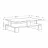 Masa cafea Mobiland MANSU COFFEE TABLE - RETRO, Gri