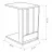 Журнальный кофейный столик MLAND EDI SIDE TABLE WHITE, Белый
