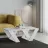 Masa cafea MLAND PIPRA COFFEE TABLE - WHITE, Alb