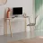 Masa de birou Mobiland LUTON DESK - WHITE - LIGHT MOCHA, Alb, Mocca, 120 x 75 x 46