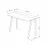 Стол офисный Mobiland LUTON DESK - WHITE - LIGHT MOCHA, Белый, Мокко, 120 x 75 x 46