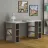 Стол офисный MLAND COLMAR WORKING TABLE - WHITE - LIGHT MOCHA, Мокко
