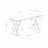 Masa de birou MLAND PAPILLON WORKING TABLE - WHITE - WHITE