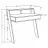 Стол офисный MLAND COWORK WORKING TABLE - OAK-ANTHRACITE, ЛДСП, Дуб, Антрацит