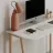 Стол офисный Mobiland LUTON DESK - WHITE - LIGHT MOCHA, ЛДСП, Белый, Мокко