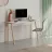 Стол офисный MLAND LUTON DESK - WHITE - LIGHT MOCHA, ЛДСП, Белый, Мокко