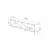 Tumba pentru TV MLAND DUNE TV STAND - WHITE