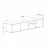 Tumba pentru TV MLAND SPARK TV UNIT - BENDIR - WHITE, Alb, Negru